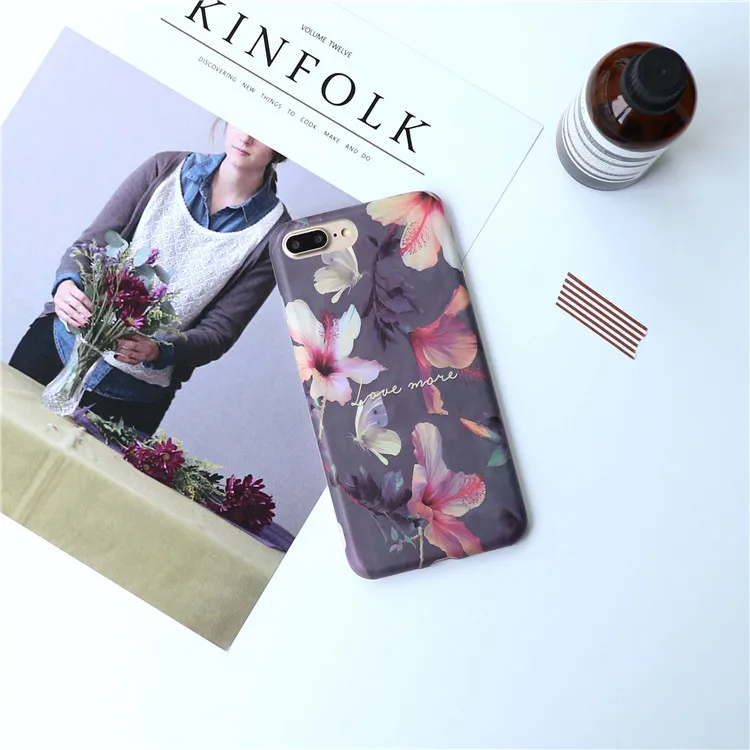 Модный милый чехол для телефона с фиолетовыми цветами iphone 7 чехлы 6 6s PLus |