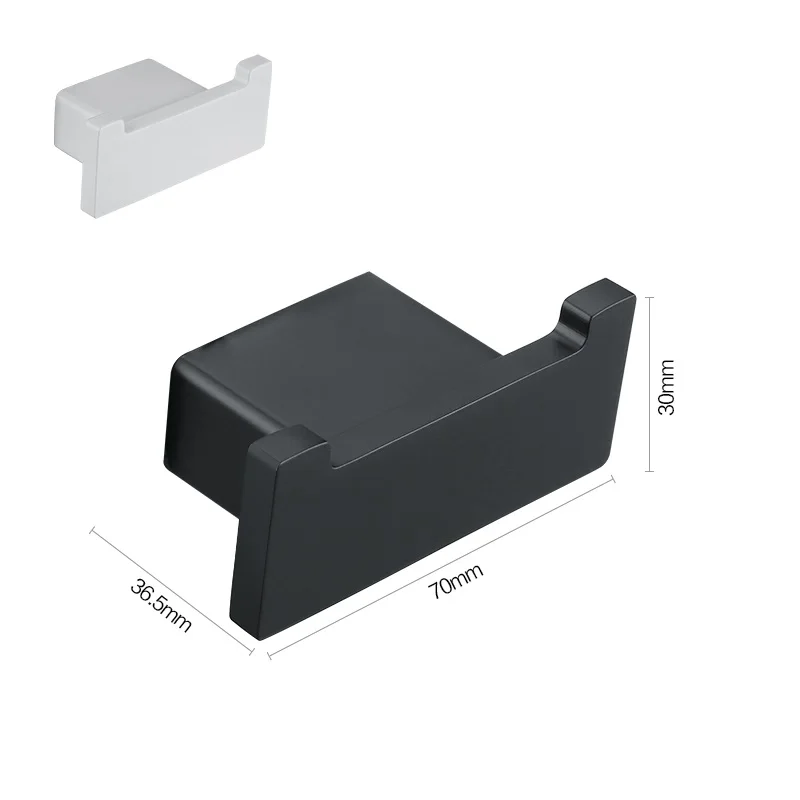 Простой стиль матовая черная отделка из нержавеющей стали 1 шт. настенное