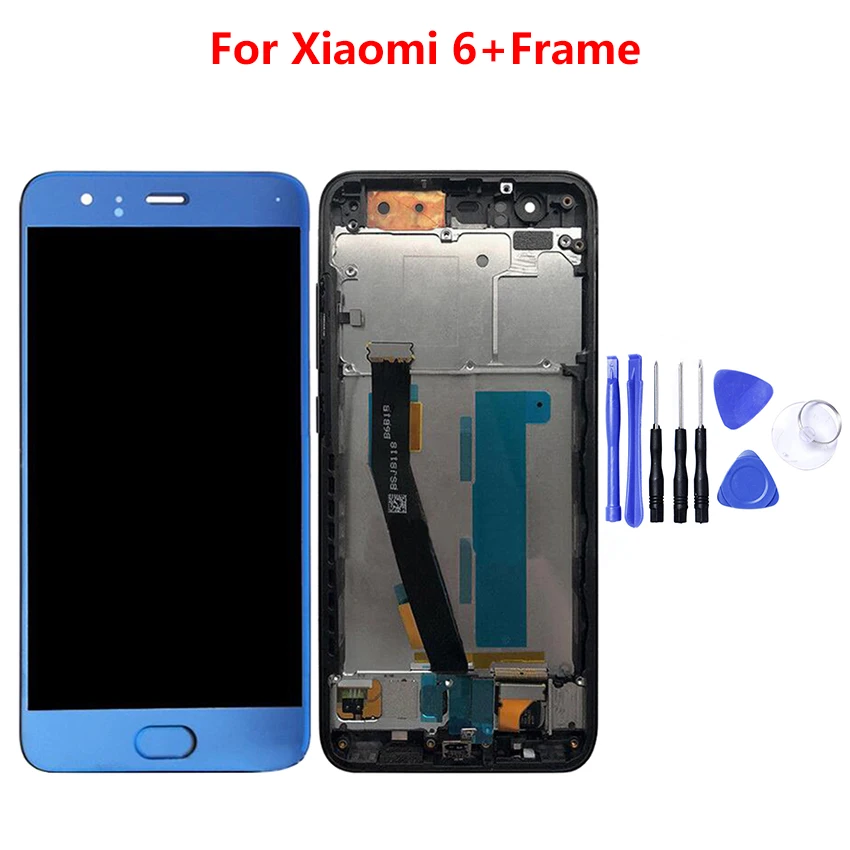 ЖК-дисплей для Xiaomi Mi 6 Mi6 сенсорный экран с рамкой дигитайзер в сборе Новые