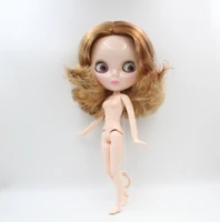 free shipping big discount rbl 656j diy nude blyth doll birthday gift for girl 4color big eye doll with beautiful hair cute toy