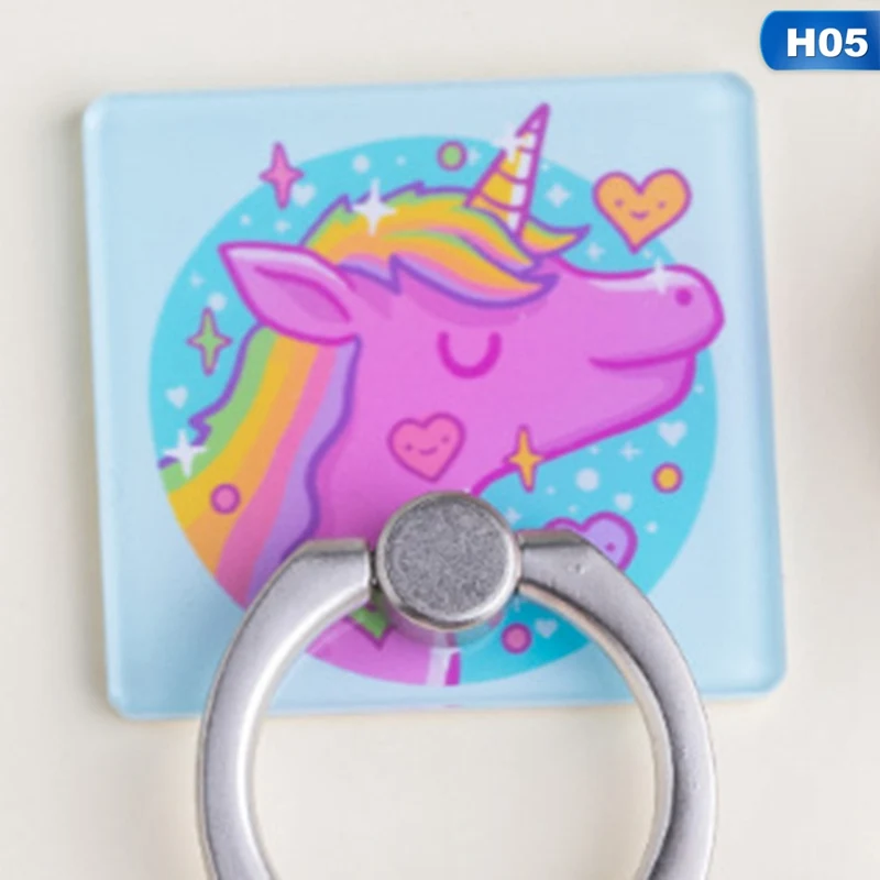 H05 New Cartoon Unicorn Mobile Phone Ring Bracket For IPhone6s 7 8p X XR XS Max Mobile Phone Holders - Цвет: H05