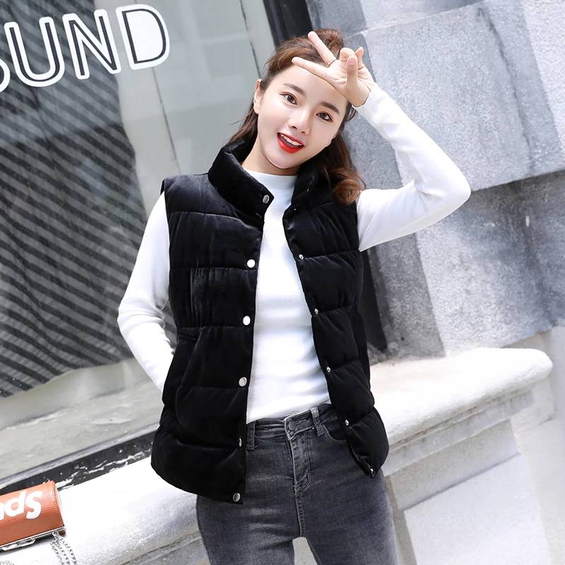 Золотой бархатный пуховик куртка пальто женская мода Теплый Женский хлопковый