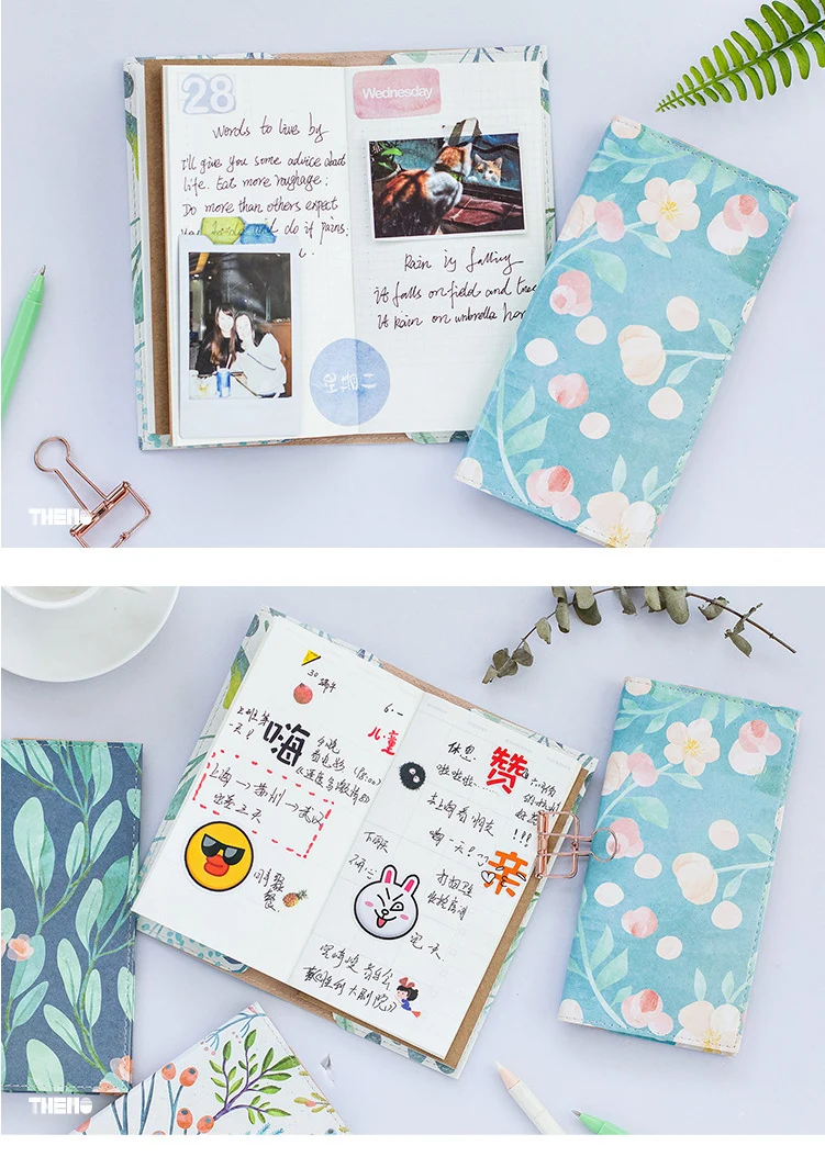 Тонкий карманный блокнот 17,5*9,5 см 80P DIY Журнал, подарок