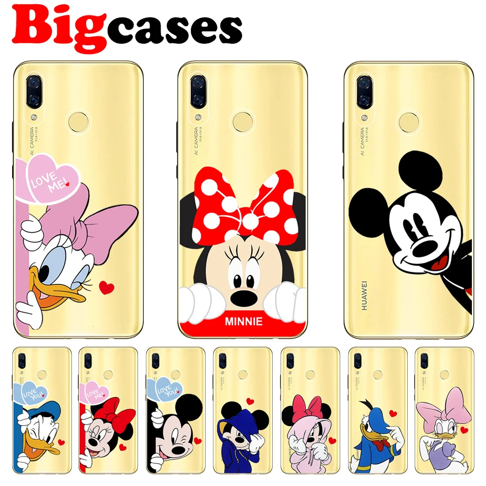 Soft TPU Funda For Huawei Nova 3 3i 3e Case Cover Silicone Coque Mickey Minnie Capa Protective Phone Shell |
