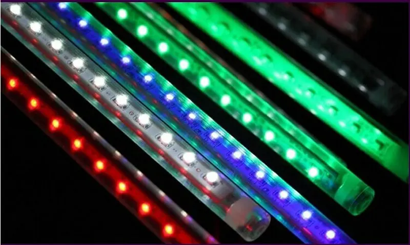 10 трубы Строка 50 см 2835SMD 520 светодиодов метеоритный дождь светильник вечерние
