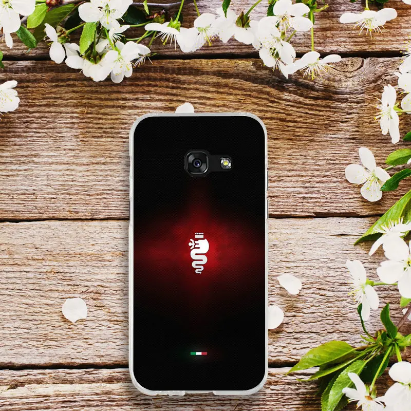 Pictute 4 Для samsung Galaxy A3 A5 A7 J1 J2 J3 J4 J6 J5 J7 J8 корпус под плетенную сумку мягкий чехол из ТПУ с узором горячий автомобиль Alfa Romeo Логотип Дизайн - Цвет: Pictute 4
