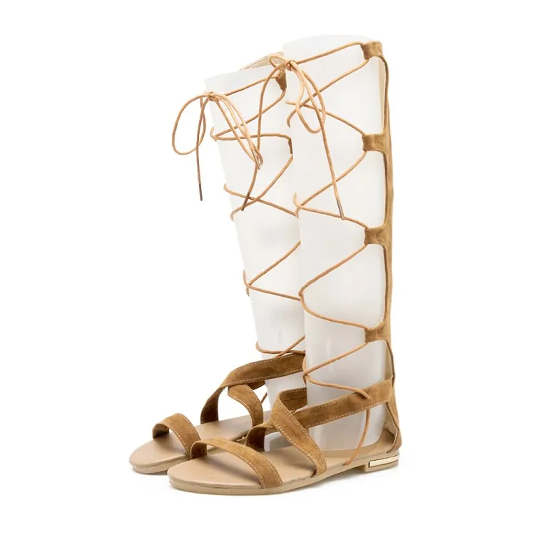 Женская обувь Сандалии гладиаторы Модная женская размера плюс 34 43 и выше Обувь 2017