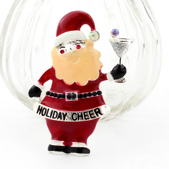 Новый 2015 полный дед мороз сеть брошь Pin рождественский подарок свадьба леди |