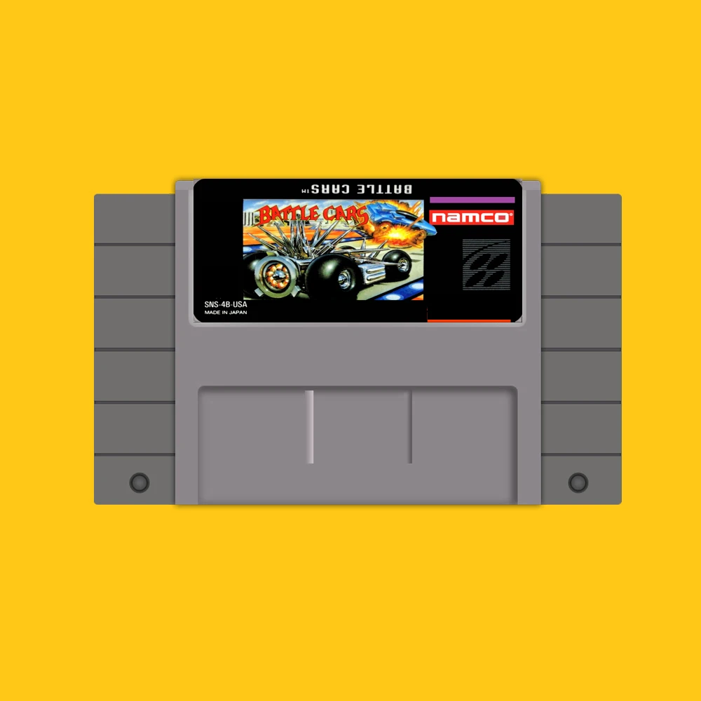 Боевые автомобили 16 бит большая серая игровая карта для игрока США NTSC |
