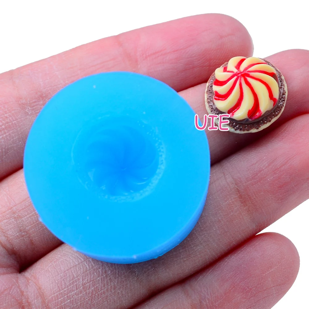 XYL037U 15.3mm Whipped Cream Silicone Mold - Sugarcraft Fondant Dessert Candy Chocolate Cookie Biscuit Resin Oven Safe | Дом и сад