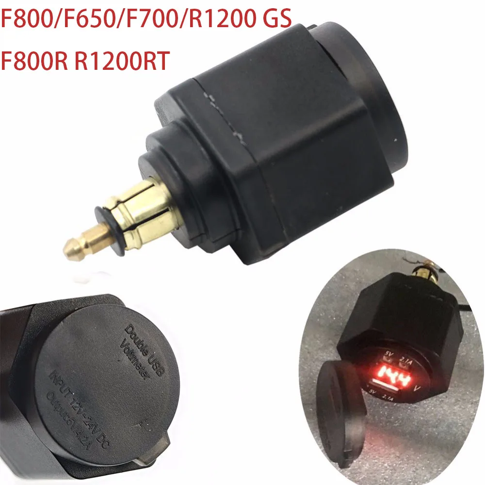 USB порт зарядное устройство адаптер цифровой дисплей вилка для BMW F800GS F650GS F700GS R1200GS