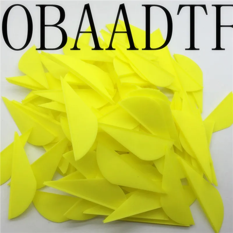 100 Pz 2 &quotвысокого качества Желтые капли фигуры Пластиковые Перья Ремесло Лук и