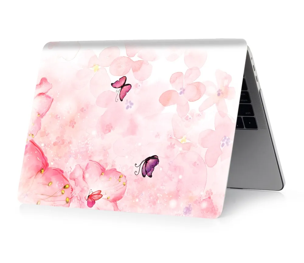 Чехол для ноутбука с цветочным принтом для Macbook Air 11 13 Pro retina 12 13 15 дюймов цвета Touch Bar New Pro 13 15 New Air 13