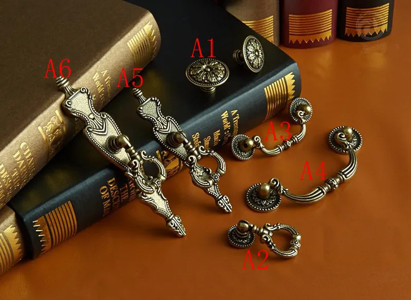 2 шт. 6 видов стилей деревенский комод ручки для шкафа ручка выдвижных ящиков в