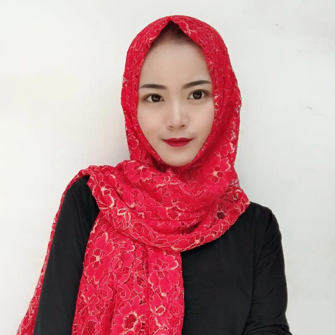Хиджаб с кружевом мусульманские платки модная основа хиджаб cutton Muslima Шаль