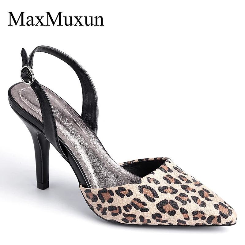 Женские Классические босоножки MaxMuxun летние элегантные вечерние туфли-лодочки на