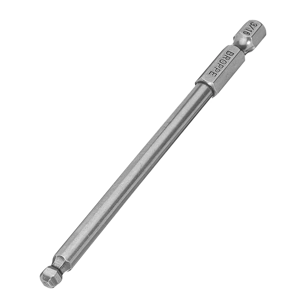Broppe 7 шт. набор шаровые биты SAE 5/64-5/16 дюймов 100 мм Магнитная шаровая отвертка сверла 1/4 дюймов шестигранный хвостовик ручные инструменты