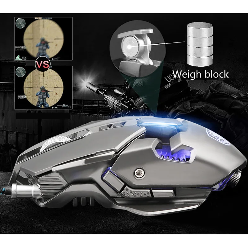 Pro FPS игровая мышь USB макро программируемая подсветка с подсветкой геймер 3500 dpi
