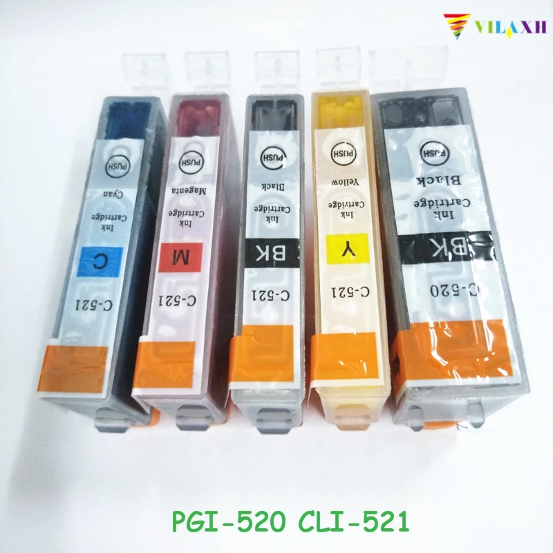 Vilaxh PGI-520 CLI-521 совместимый чернильный картридж для принтера canon принтерам PIXMA MP540