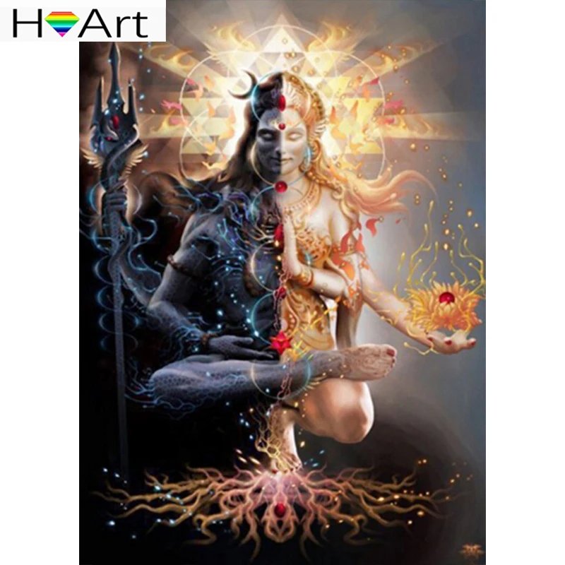 H & Art DIY алмазная вышивка Будда алмаз живопись крестом 3D мозаика