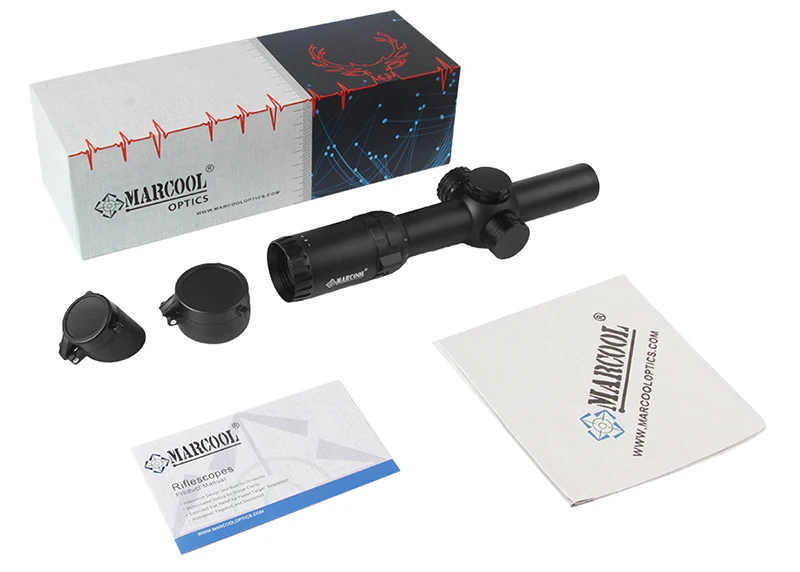 MARCOOL оптический прицел ED 1-8X24 IR длинный глаз рельеф тактический оптический прицел с подсветкой охотничий прицел оптический прицел