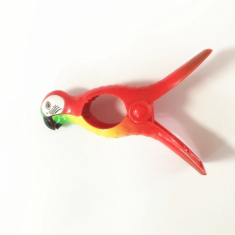 

1Pc пластиковый скрепный попугай полотенце клипы большие солнцезащитные очки лежак держатель для бассейна с бельевая прищепка зажим для одеяла клипсы для носков