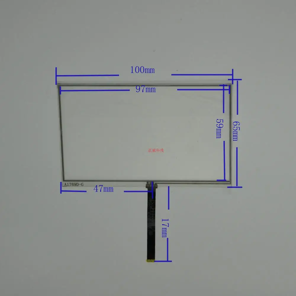 

4.3-inch six-wire resistive touch screen 100 * 65MM MP4 MP5 A1769D-G VX530