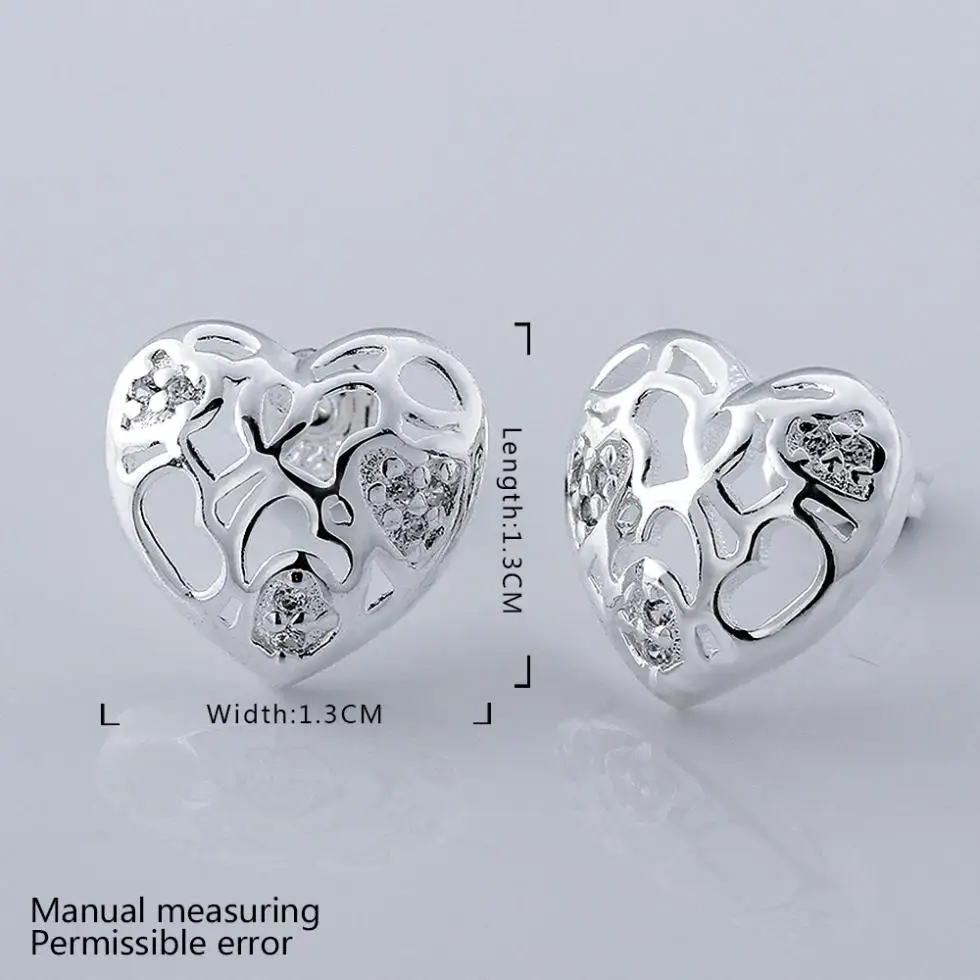 Сердце CE656 # стимпанк колошения Мода для женщин 2014 с серебряным покрытием