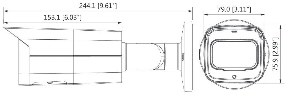 Dahua IPC-HFW4431T-ASE 4MP WDR IR Mini Bullet сетевая ip-камера H.265 смарт-Обнаружение Поддержка Micro SD карта IR 60 м IP67 IK10 PoE