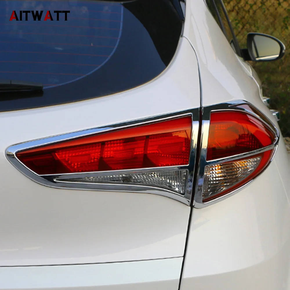 4 шт. накладки на задние фары для Hyundai Tucson 2016 2017|Хромирование| |