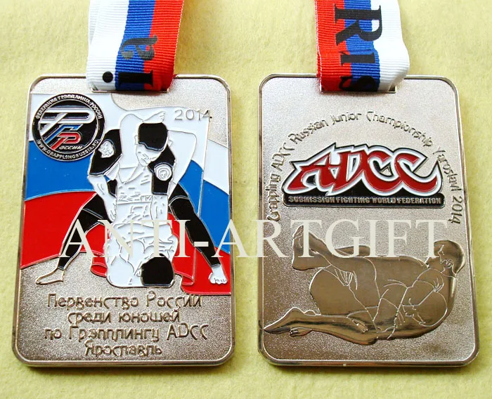

2021 российский большой медальон ADCC Sport Award квадратной формы