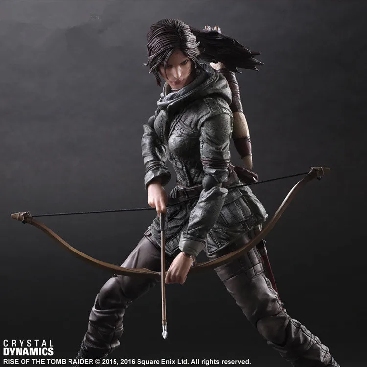 Экшн-фигурка Tomb Raider Lara Croft Play Arts Kai Toys 270 мм аниме-игрушки Rise of The Playarts | Игрушки и