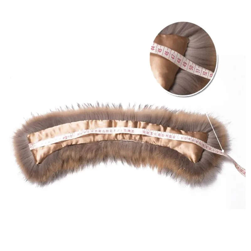 Воротник из натурального меха енота женский воротник 100% шаль меховой хит продаж