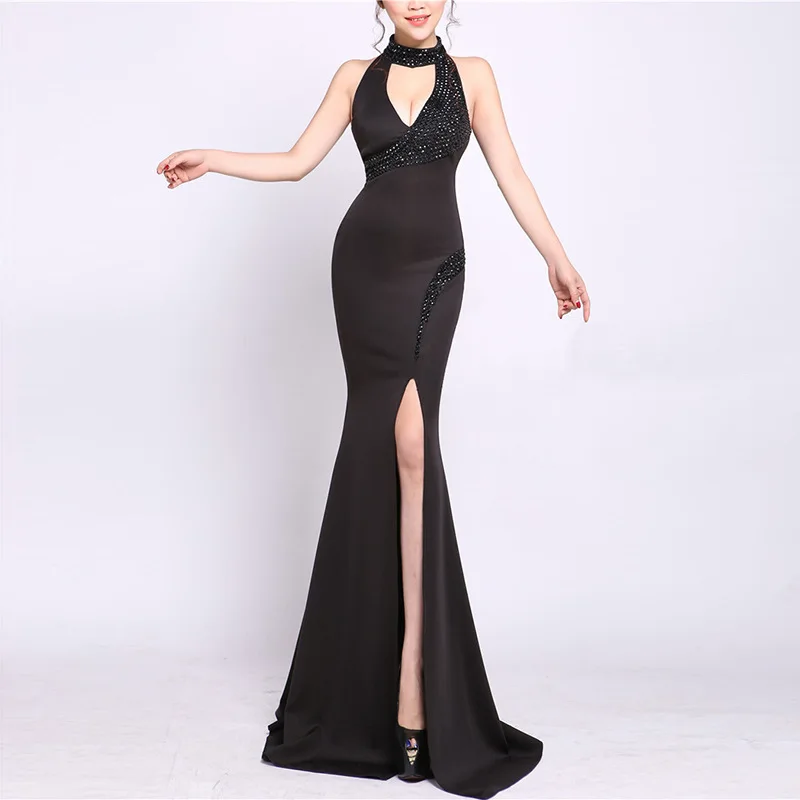 Пикантные Разделение платье 2017 Для женщин Русалка Лето пол Длина взлетно