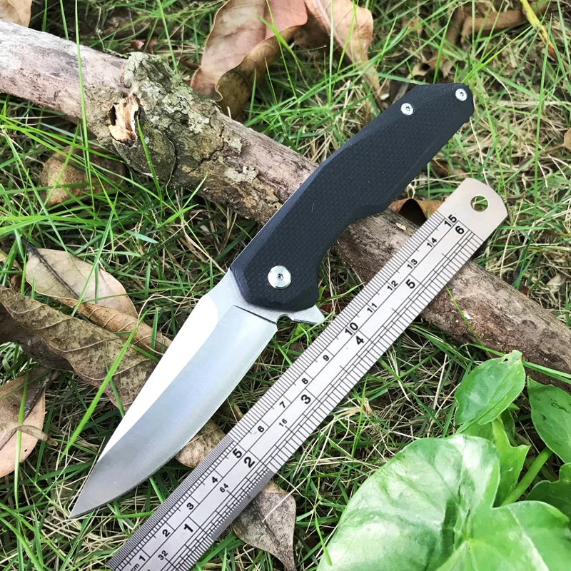 Тактический складной нож для выживания 8Cr18Mov Сталь G10 Ручка наружный рукав EDC