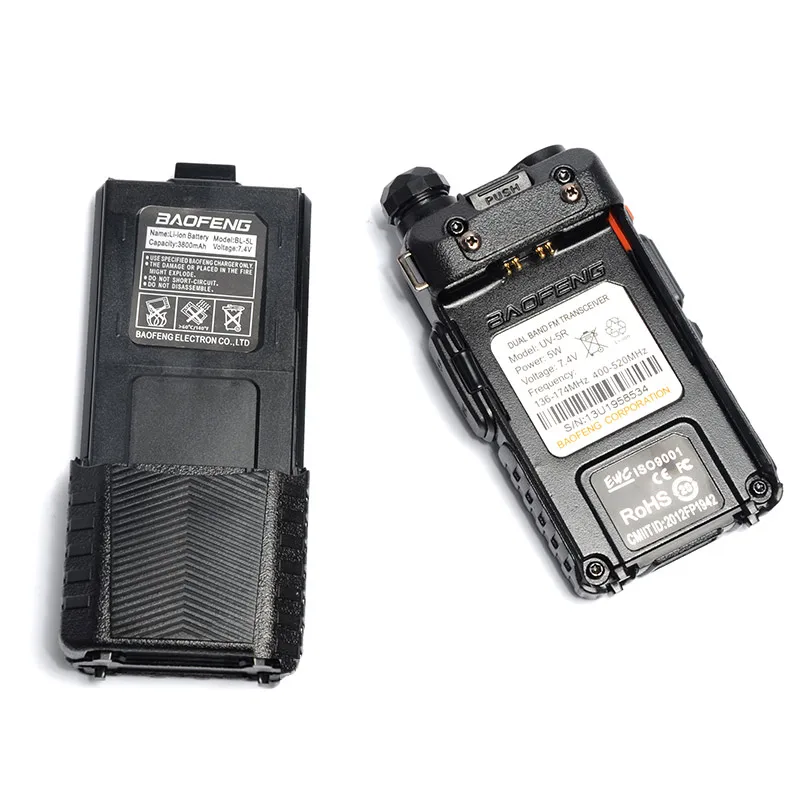 Baofeng UV 5R 3800 портативная рация 5 Вт двухдиапазонный радиоприемопередатчик CB радио коммуникатор портативная рация UV-5R