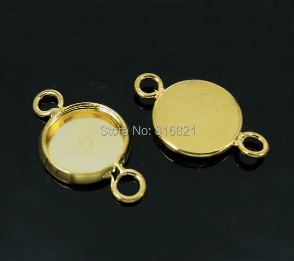 Стеклянные кабошоны пустая круглая рамка лоток с 2 петлями база настройки