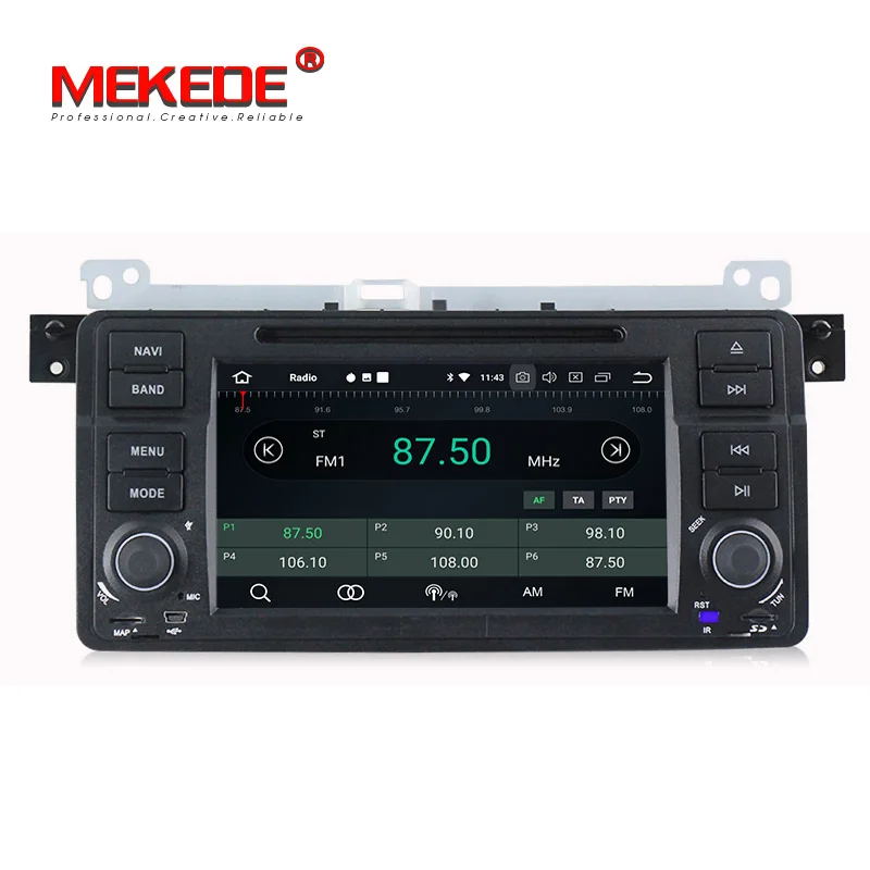 7 дюймов 1024*600 экран PX5 Android 8 0 автомобиль радио стерео для BMW E46 M3 с Octa Core 4G