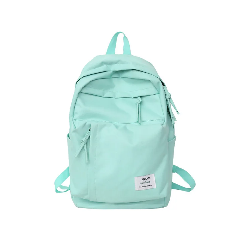 Школьный рюкзак для девочек-подростков Mochila Feminina, Большой Студенческий рюкзак, женская школьная сумка, серый Рюкзак, лето - Цвет: Зеленый