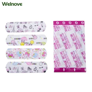 50 шт., водостойкая повязка для оказания первой помощи, Гемостатическая медицинская одноразовая бандажная повязка с зубчатыми наклейками, марлевая прокладка, намотанная пластырь C1204