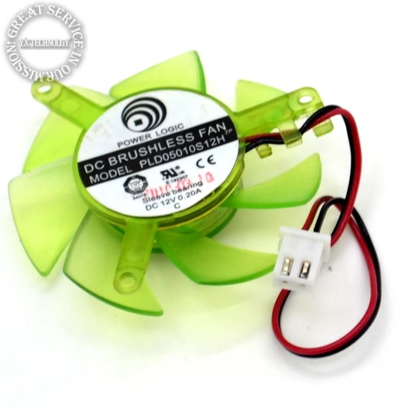 video card fanNew 12V 0.2A PLD05010S12H fan graphics blade diameter 45mm hole distance 39mm 50pcs/lot | Компьютеры и офис
