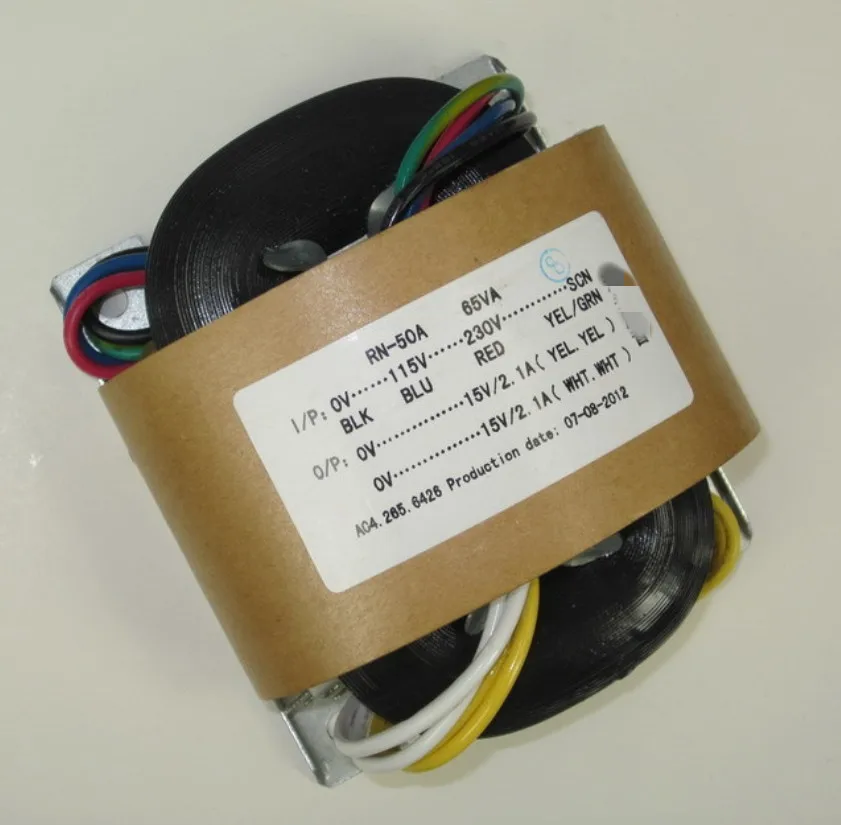 1 шт. 65VA 65 Вт аудио R Core трансформатор высокое качество 15 В + для