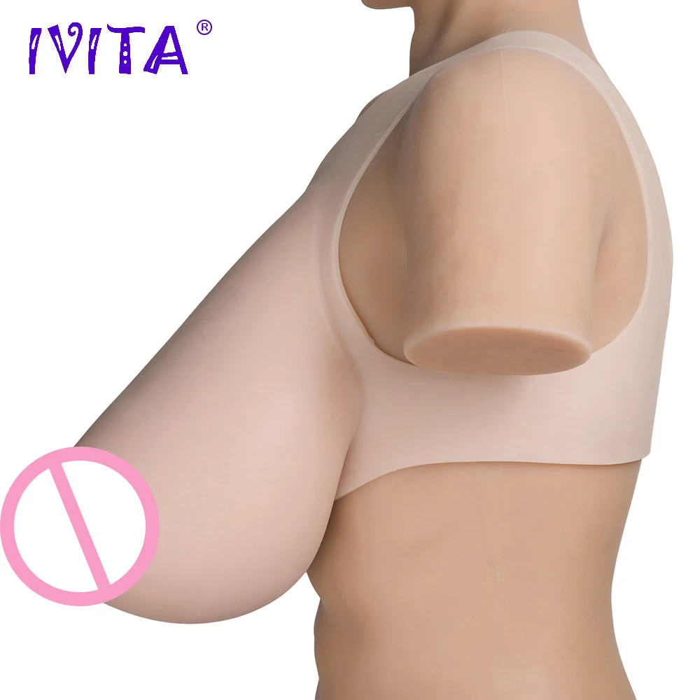 IVITA 10KG Realistic Silicone Breast Forms Fake Boobs Hot Sale For Crossdresser Drag Queen Shemale Transgender Enhancer |