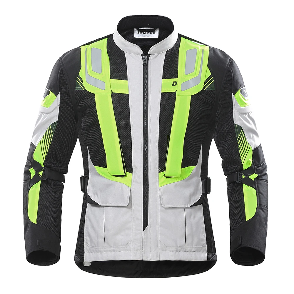 D-209 Gray Jacket DUHAN мотоциклетная куртка Мужские брюки мото летний защитный мотоциклетный костюм сетчатый мото гоночные куртки одежда мотобайкер Блузон - Цвет: D-209 Gray Jacket