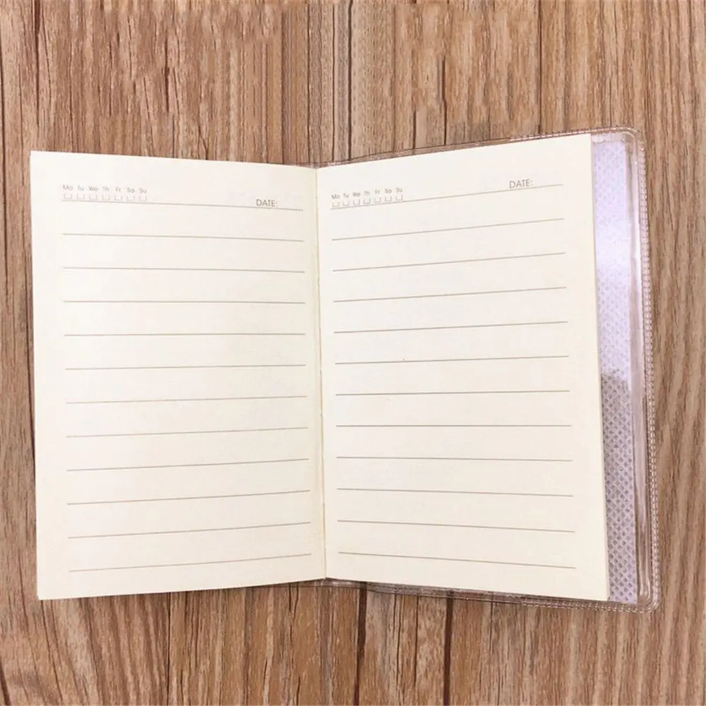 Милый ПВХ записная книжка ежемесячный планировщик журнал органайзера Sketchbook