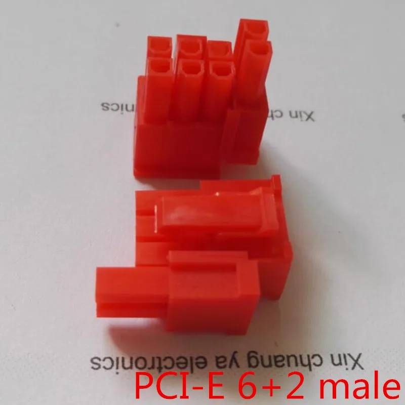 4.2mm red 6+2PIN 8P 8PIN male for PC computer ATX graphics card GPU PCI-E PCIe Power connector plastic shell Housing | Обустройство