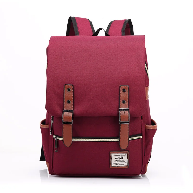 Унисекс Backpcks Новая мода Повседневная индивидуальность ретро большая емкость