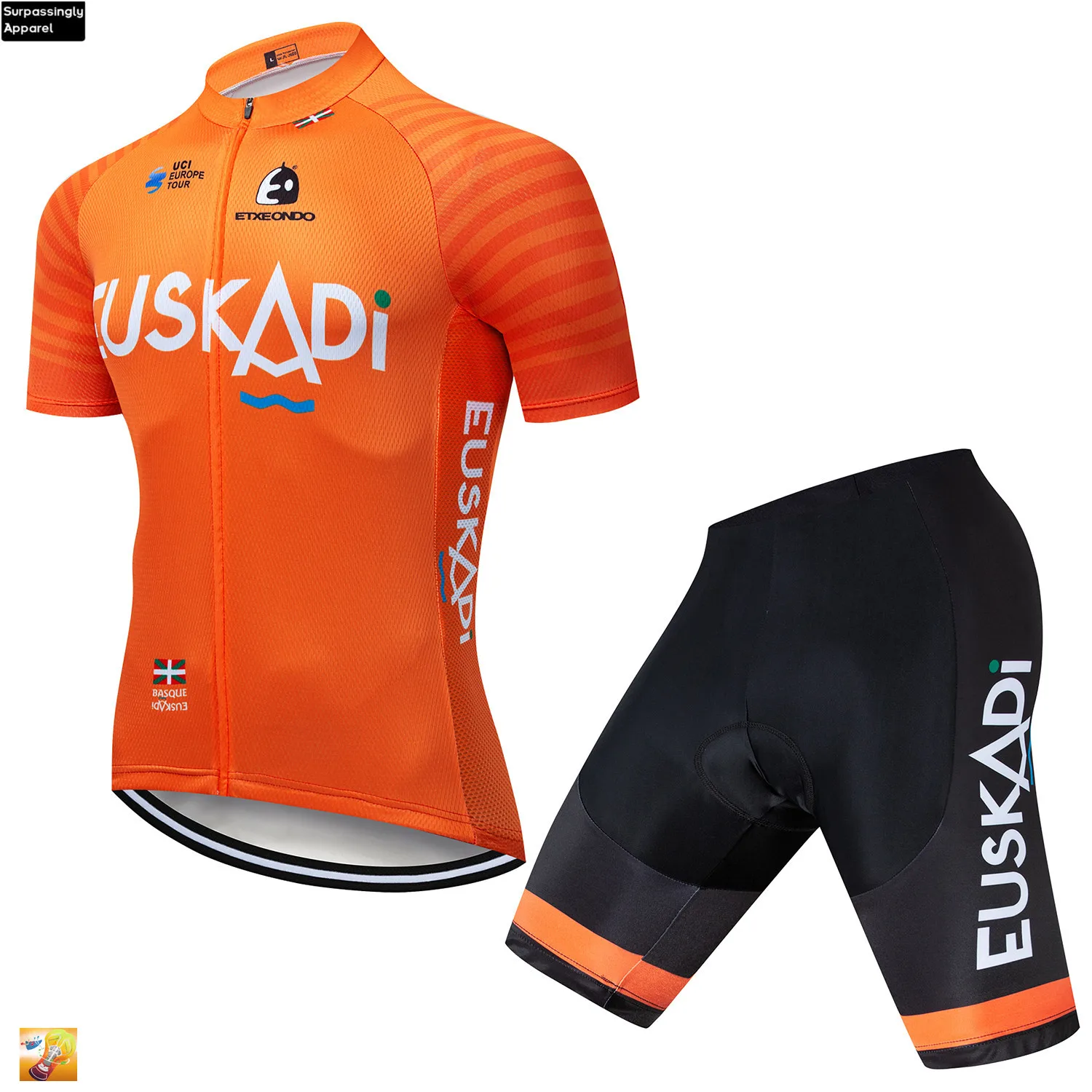 Комплект одежды для велоспорта Etxeondo оранжевая футболка с коротким рукавом и