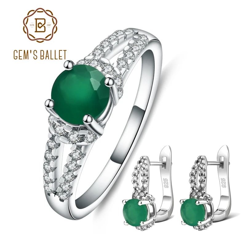 

Серьги-Клипсы из серебра 925 пробы с зелёным агатом карата