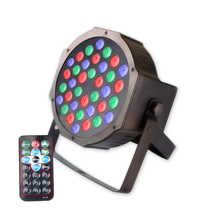 36*3 Вт RGB LED Par свет с DMX512 Master Slave плоский тонкий DJ оборудование для вечеринки диско